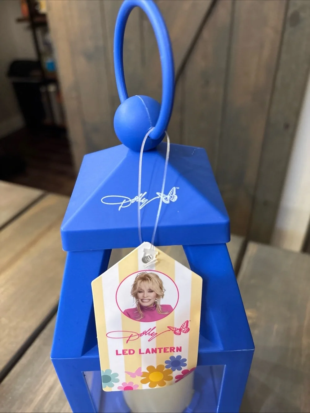 Dolly Parton vibrant blue